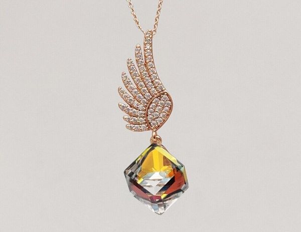 Pendant with Swarovski crystals