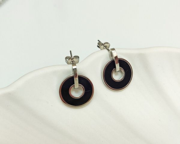 Steel earrings