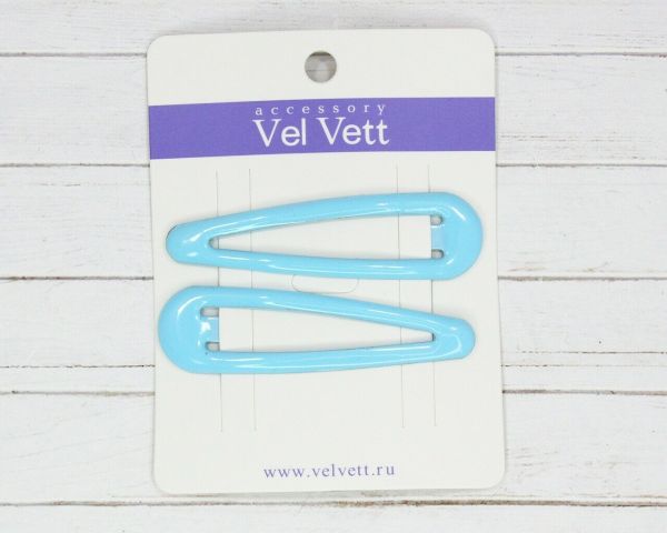 Hairpin - clip F6313770724 (6 cm) (2 pcs. in pack)