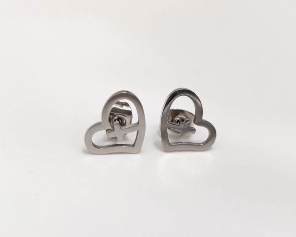 Steel earrings