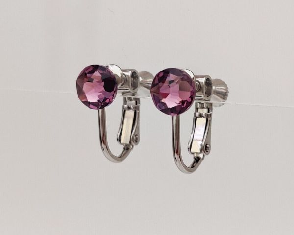 Clip-on earrings with Swarovski crystals