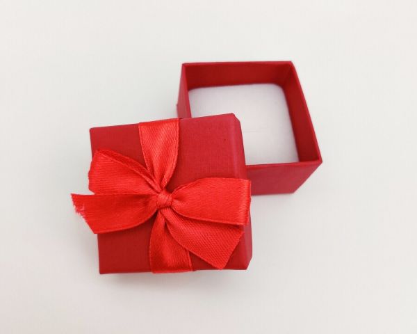 Gift box with ribbon