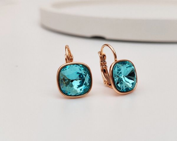 Earrings with Swarovski crystals