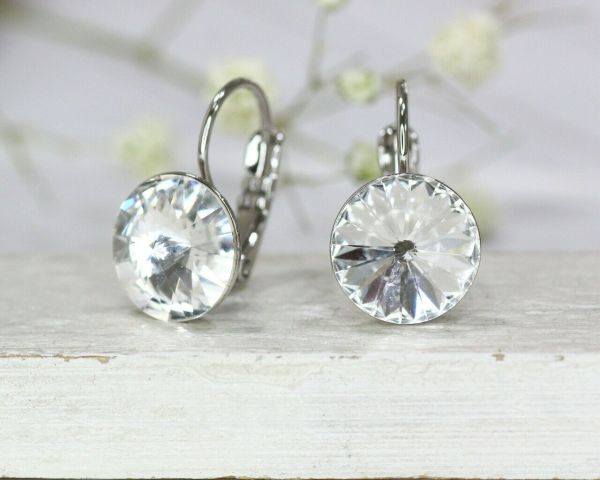 Earrings with Swarovski crystals