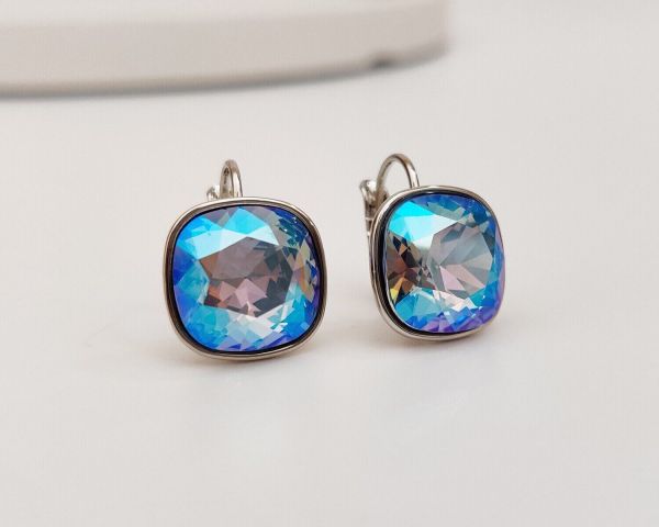 Earrings with Swarovski crystals