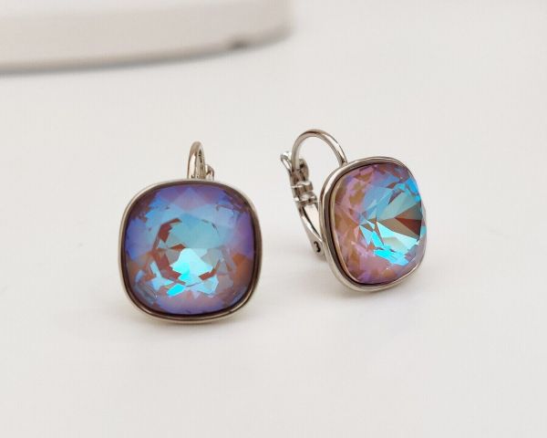 Earrings with Swarovski crystals