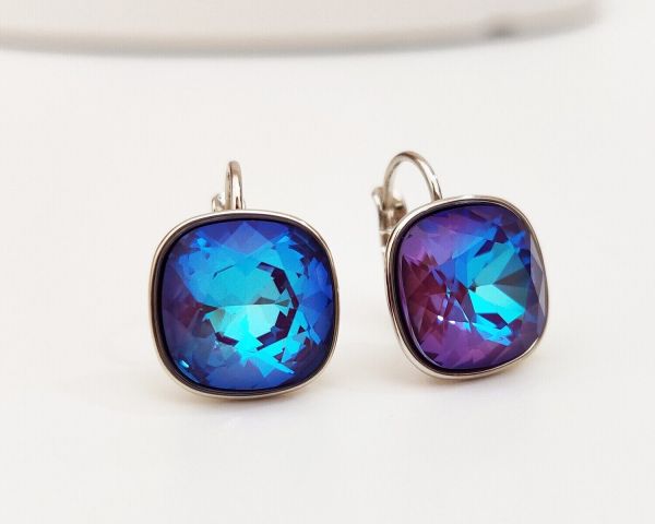 Earrings with Swarovski crystals