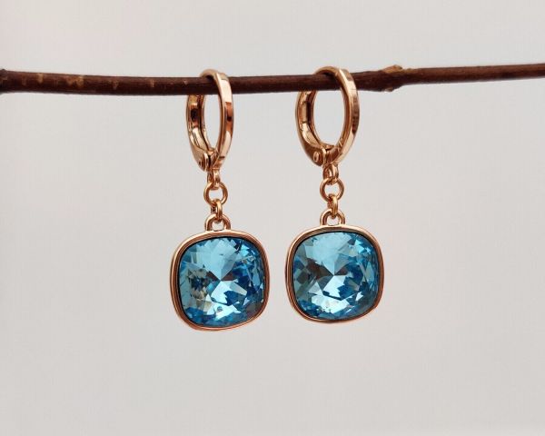 Earrings with Swarovski crystals