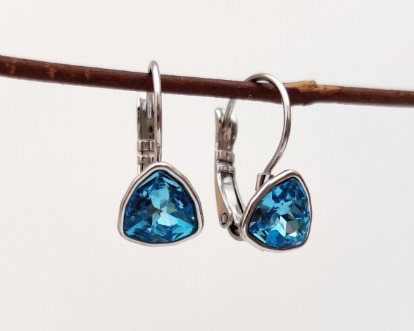 Earrings with Swarovski crystals