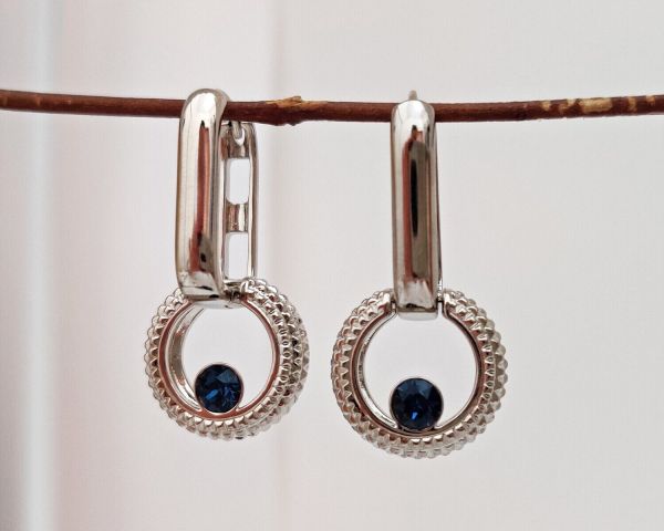 Earrings with Swarovski crystals