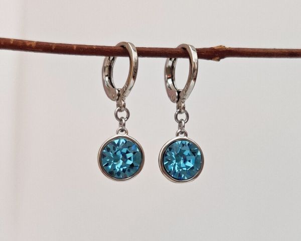 Earrings with Swarovski crystals