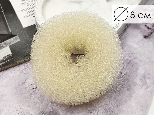 Hair Donut Beige (8cm)