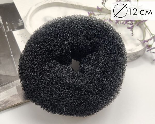 Hair Donut Black (12cm)