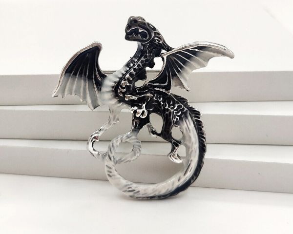 Metal Dragon Brooch