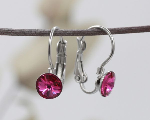 Earrings with Swarovski crystals