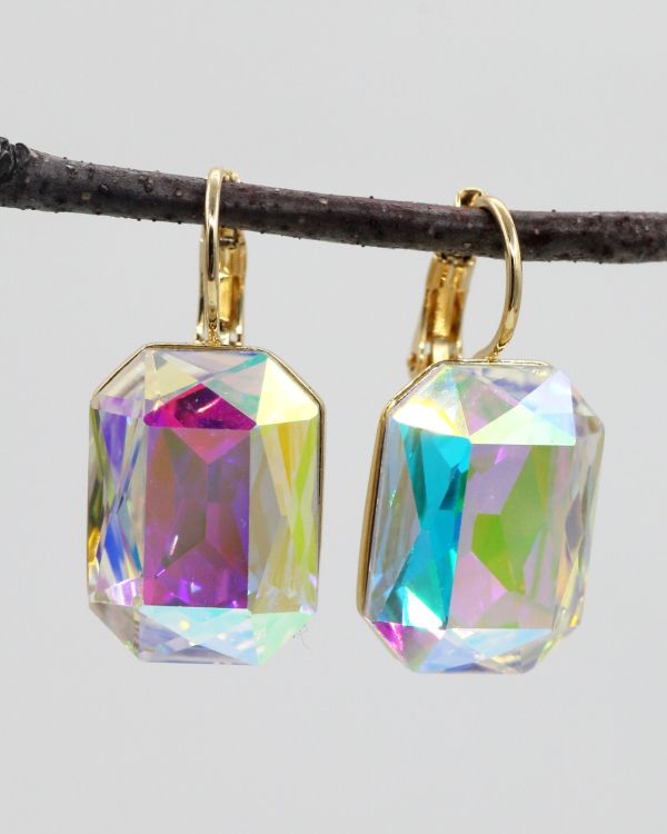 Earrings with Czech crystals