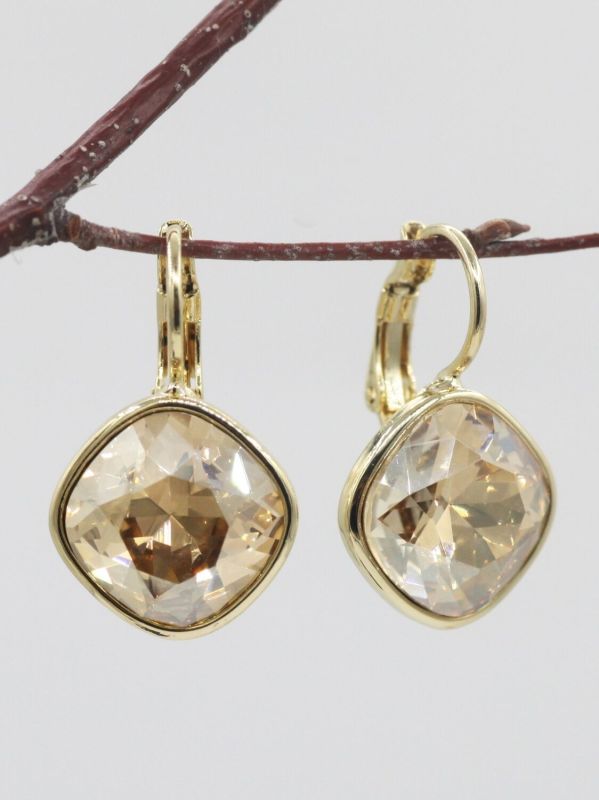 Earrings with Czech crystals