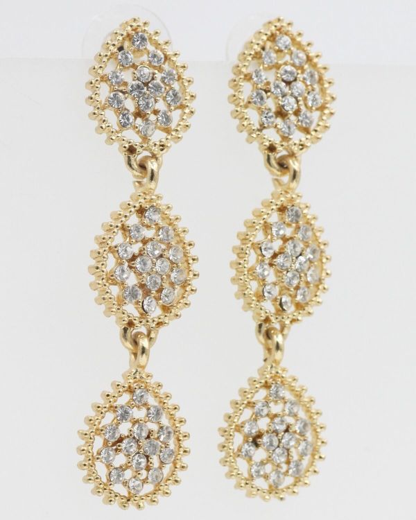 Earrings with Czech crystals