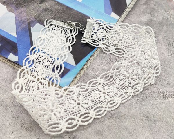 Textile necklace N579300080