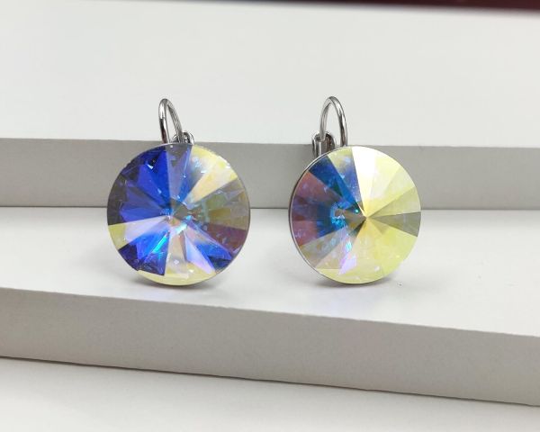 Earrings with Swarovski crystals