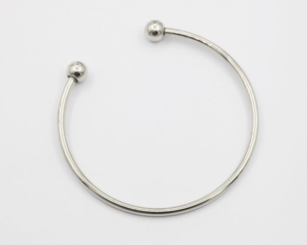 Bracelet base, metal/ 20 cm