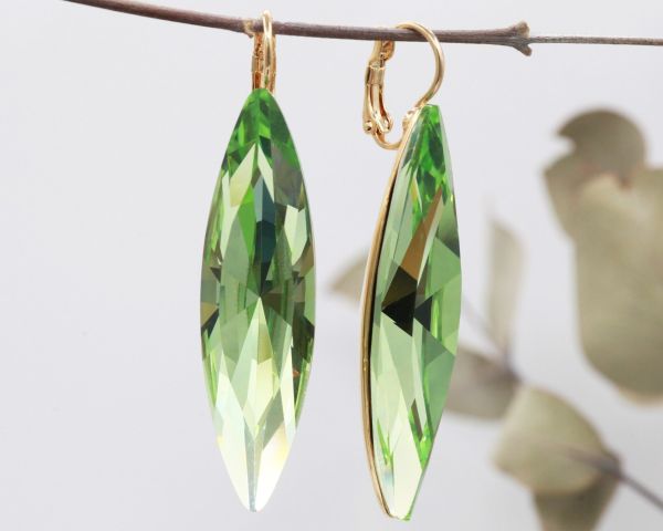 Earrings with Czech crystals