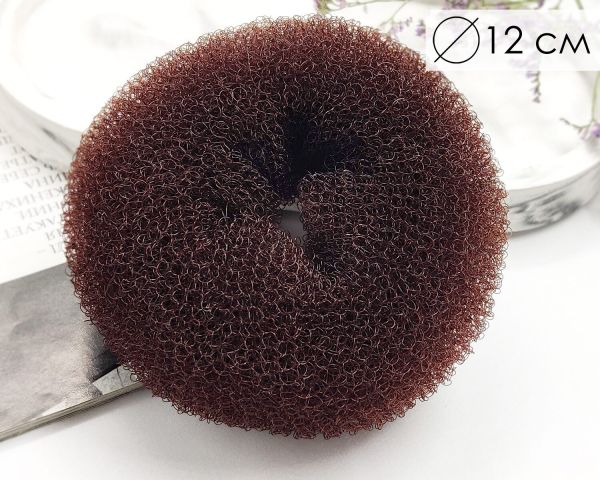 Hair donut Brown (12cm)