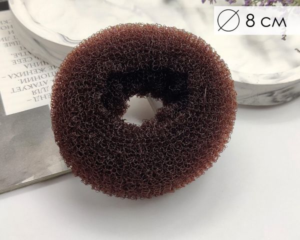 Hair donut Brown (8cm)