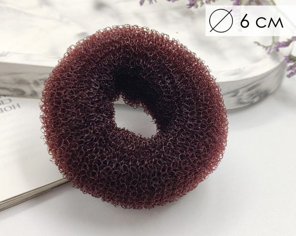 Hair donut Brown (6cm)