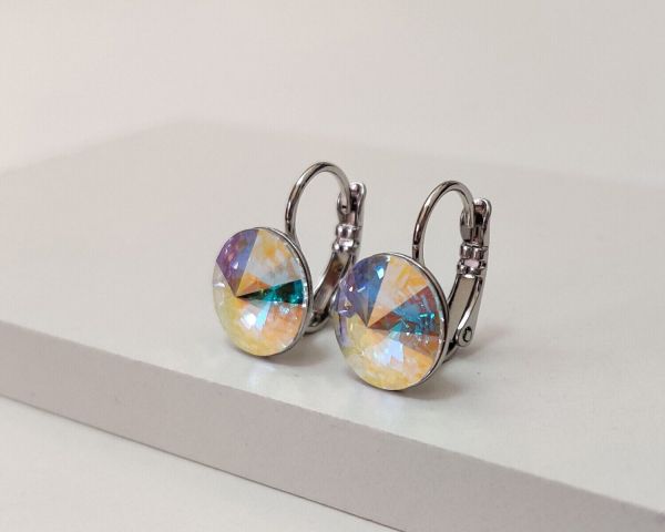 Earrings with Swarovski crystals