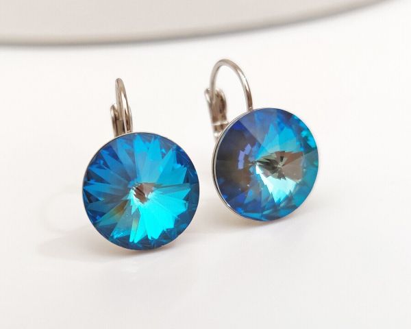 Earrings with Swarovski crystals