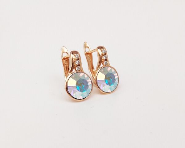 Earrings with Swarovski crystals