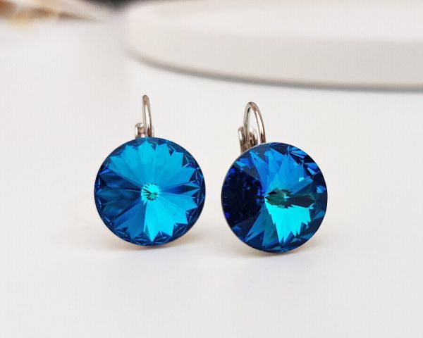 Earrings with Swarovski crystals